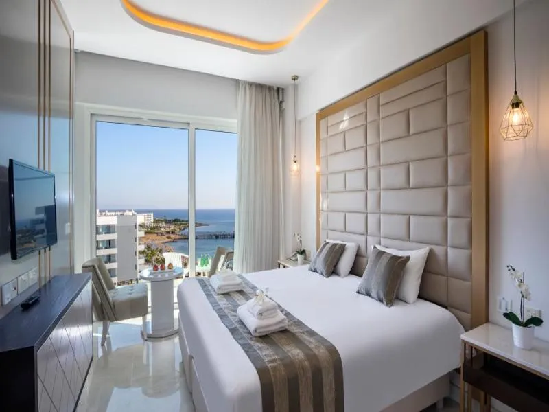 Constantinos the Great Beach Hotel sea view room with private balcony